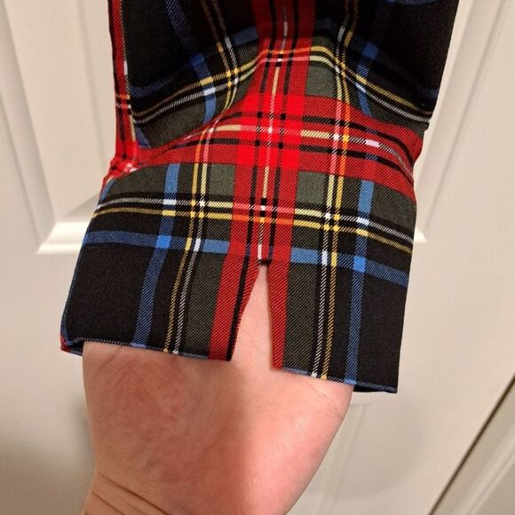 Gretchen Scott Gripe Less Tartan Pull-on Plaid Pants Size Small Ankle Crop - Picture 3 of 13